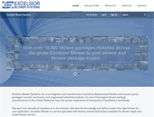 Tablet Screenshot of excelsiorblower.com